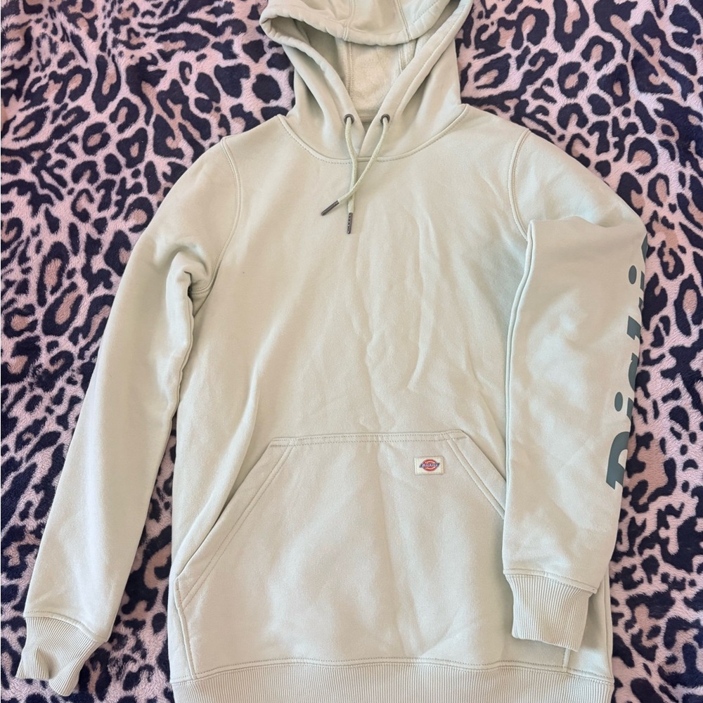 Dickies Mint Green Hoodie with Logo Sleeve